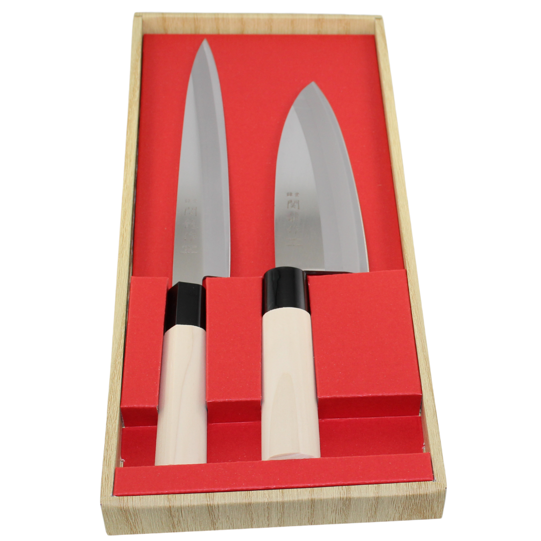 Ensemble de 4 couteaux de cuisine en plastique avec des arêtes de